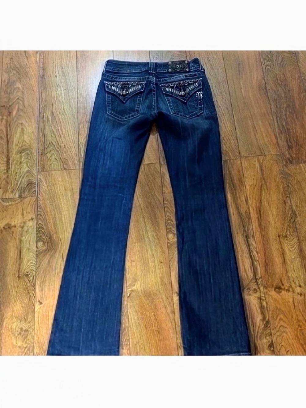 Gorgeous Y2K Miss Me Boot Jeans With Embellished Pockets 33-1/2” Inseam